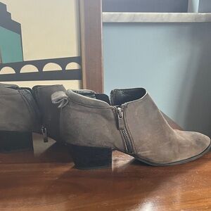 Franco Sarto Taupe Ankle Booties
